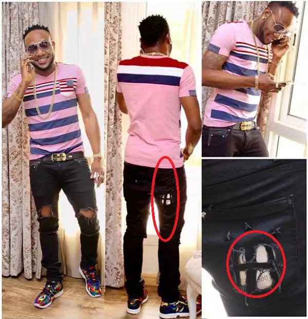 Kcee Steps Out In Torn Jeans, Flaunts Cash [See Photo]